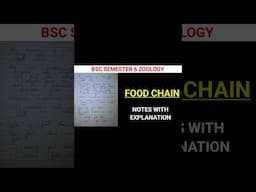food chain notes #shotts #bsczoologynotes #bbmku #biology @ZOOLOGYNOTES