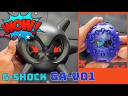 G-Shock GA-V01 Purple? Blue?: Aligning the Analog Hands - Crazy Eyes Watch Review GA-V01-2A
