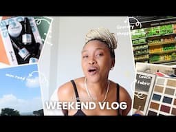 Weekly vlog- grocery shopping & haul, couch fabrics, new skincare & night routine, mini trips