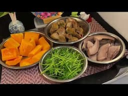 南瓜炆豬脷排骨