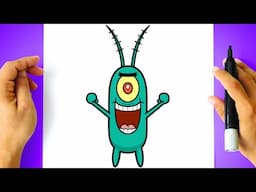 How to DRAW PLANKTON - SpongeBob SquarePants