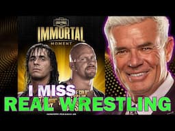 ERIC BISCHOFF on BRET HART vs STEVE AUSTIN HoF Match