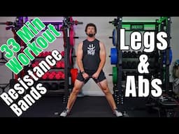 Resistance Band Legs and Abs Workout - 30 Minute Home Workout