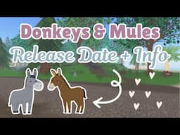 Donkey & Mules RELEASE DATE + Information! | Wild Horse Islands