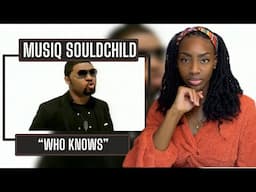 Musiq Soulchild - Who Knows | REACTION 🔥🔥🔥