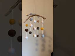 How To Make A Felted Ball Baby Mobile