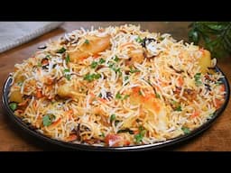 بدون دجاج او لحم! ألذ وصفة رز برياني 😎 تنافس أشهر المطاعم💪 Cook the ultimate biryani rice recipe
