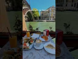 Breakfast with a view! Venice, Italy 🥞