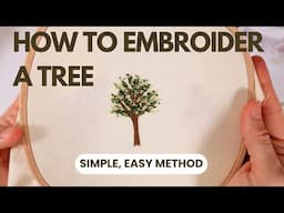 Simple Tree Embroidery Tutorial