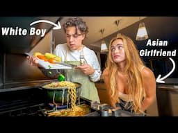White Boy Tries to Cook for His Asian Girlfriend