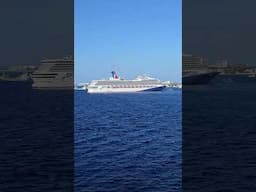 Carnival Sunrise leaving Grand Cayman
