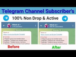 How To Increase Telegram Channel Members |Telegram Subscriber Kaise Badhaye |