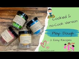 Easy Homemade Play-Dough 2 Different Recipes | Ellen Ruth Soap #homemade #playdoh