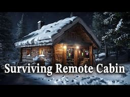 I Escape to My SELF BUILT Log Cabin in the Wilderness | Surviving in a Remote Cabin