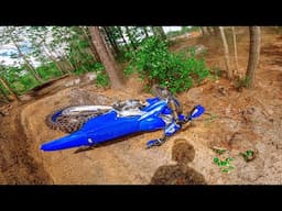 2025 Yamaha YZ250F on Hidden Sand Track in the Woods