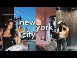 NYC VLOG: week in my life, first days of spring, sephora sale haul, sunday reset, 9-5 work days