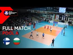 Full Match | Finland vs. Bulgaria - CEV U16 Volleyball European Championship 2025 Men | Pool A