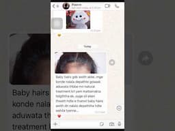 අපේ hair oil එක ගෑවනම් සති දෙකෙන් කොන්ඩෙ ප්‍රශ්න ඉවරයි .ඒක අපි ඔප්පු කරලම පෙන්නුවා 🫶🥹#shorts