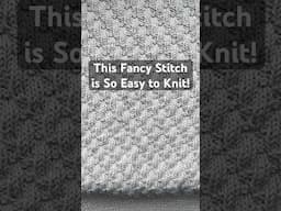 Easy fancy knitting stitch in 3 simple steps #wip #knit #craft #knittingtutorials