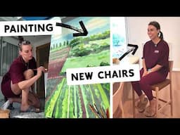 I tried to do a painting for my house... (and new chairs!)