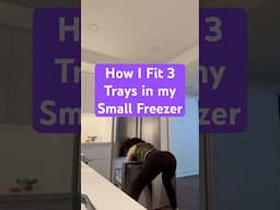 How I Fit 3 Trays in My Freezer #freezerorganization