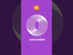 Circle Monogram Logo Design in Adobe Illustration #illustrator_tutorila #shorts #shortvideo #logo