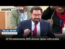 CENSORSHIP: U.N. Bans Hillel Neuer Calling Out Qatar's Antisemitic U.N. Rep