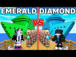 EMERALD vs DIAMOND Cruise Ship Survival Battle in Minecraft...
