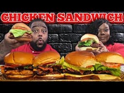 Air Fryer vs Deep Fryer Chicken Sandwiches 🍔 | Ultimate Crispy Battle Mukbang!