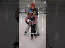 How it started vs how it's going ice skating edition ⛸️❤️