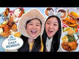 Trying DISNEY CAST MEMBERS FAVORITE FOODS! Disneyland Food Recommendations 2025
