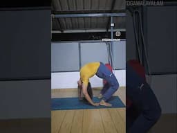 A little more deeper in chakrasana#standing chakrasana, advance backbending