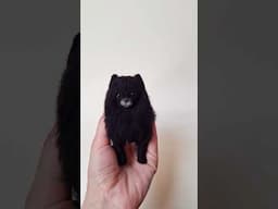 Needle felted dog sculptures 🐩 #pomeranian #needlefelting #dog #puppy #woolart  #greatdane