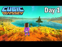 DAY 1 In This Open-world Sci-Fi Survival Game Like Minecraft and No Man's Sky (Cubic Odyssey)