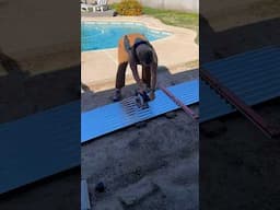 Cutting corrugated metal with a circular saw! 🍊 #cuttingmetal #metalroofing #circularsaw