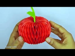 What's the BEST Way to Make a 3D Paper Apple Without Any Special Tools?