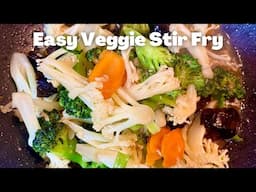QUICK VEGGIE STIR FRY (Simple Vegetarian Meal) | Su's Cookbook