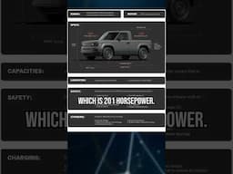 A Lotta STATS for the Slate Truck! 📊🚛⚡ #slate #electriccar #nowyouknow