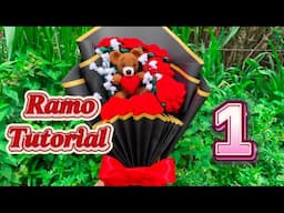 Ramo de ROSAS ROJAS a crochet para regalar🌹🌹| Primera parte | Arte en crochet LM.