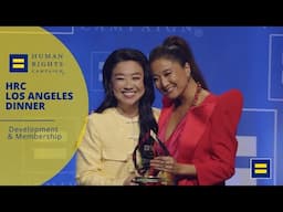 Ashley Park Receives the HRC Impact Award at the 2025 HRC Los Angeles Dinner