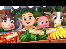 APPLES & BANANAS on the Farm | Newborn Baby Songs & Nursery Rhymes