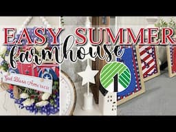 NEW Dollar Tree (EASY) Summer Farmhouse Crafts | Heidi Sonboul DIY