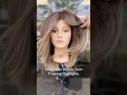 Recession Hair is Low Maintenance Face Framing Highlights #faceframehighlights