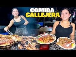 Fuimos A Buscar Comida CALLEJERA De Noche En Sonsonate *Carne Asada*