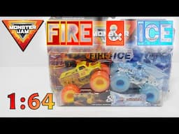 Monster Jam Twin Pack - Fire & Ice Pack [Bakugan Dragonoid] 1:64 Scale | MONSTER JAM | BAKUGAN UNBOX