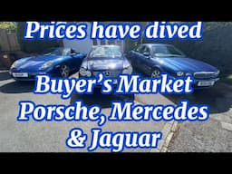 Buyers paradise at the moment Porsche Boxster, Mercedes Benz CLK & Jaguar Type