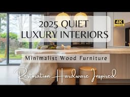 2025 Quiet Luxury Interiors with Restoration Hardware: Minimalist Wood Furniture & Neutral Palette