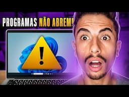 PROGRAMA NÃO ABRE no PC ou NOTEBOOK?  APRENDA RESOLVER!