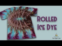 Tie Dye Designs:  Rolled Ice Dyed Shirt (Using Rich Razzin)