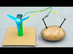 How to Generate Free Electricity using Potato | Simple Ideas | Potato Battery